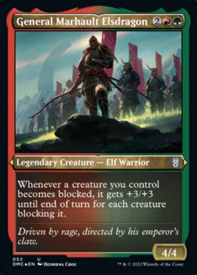 General Marhault Elsdragon (Foil Etched) [Dominaria United Commander] | Game Grid - Logan