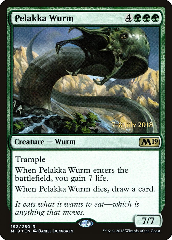 Pelakka Wurm [Core Set 2019 Prerelease Promos] | Game Grid - Logan