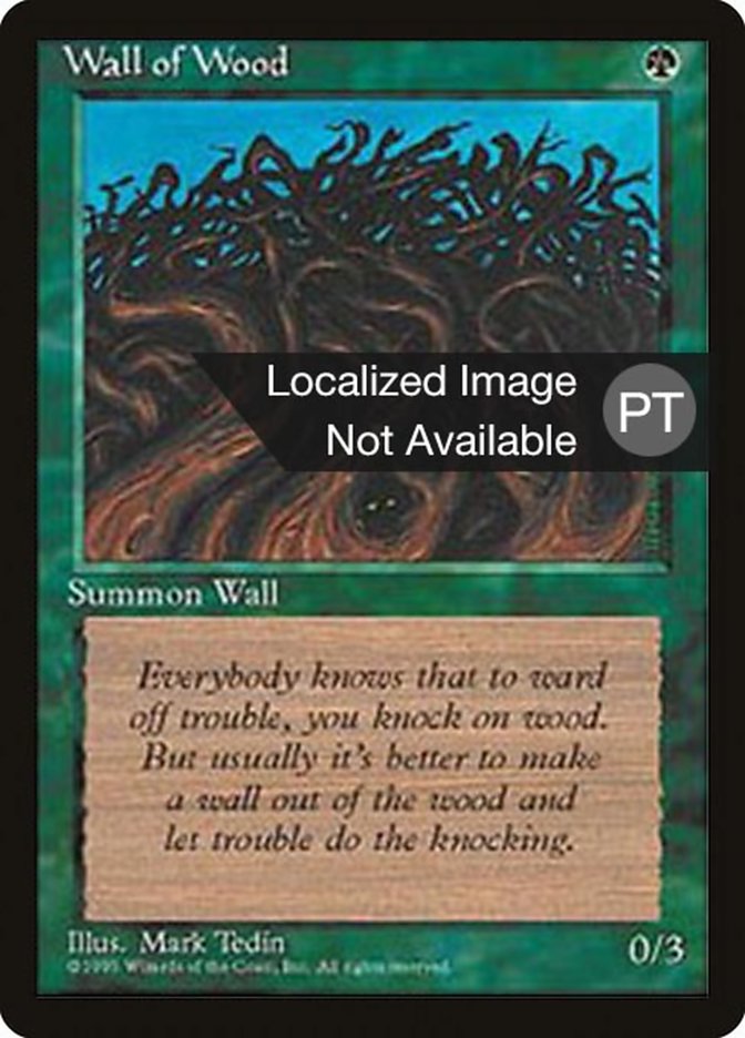Wall of Wood [Fourth Edition (Foreign Black Border)] | Game Grid - Logan