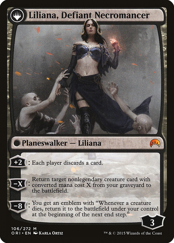 Liliana, Heretical Healer // Liliana, Defiant Necromancer [Magic Origins] | Game Grid - Logan