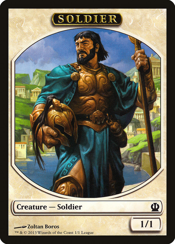 Soldier Token (Zoltan Boros) [League Tokens 2013] | Game Grid - Logan