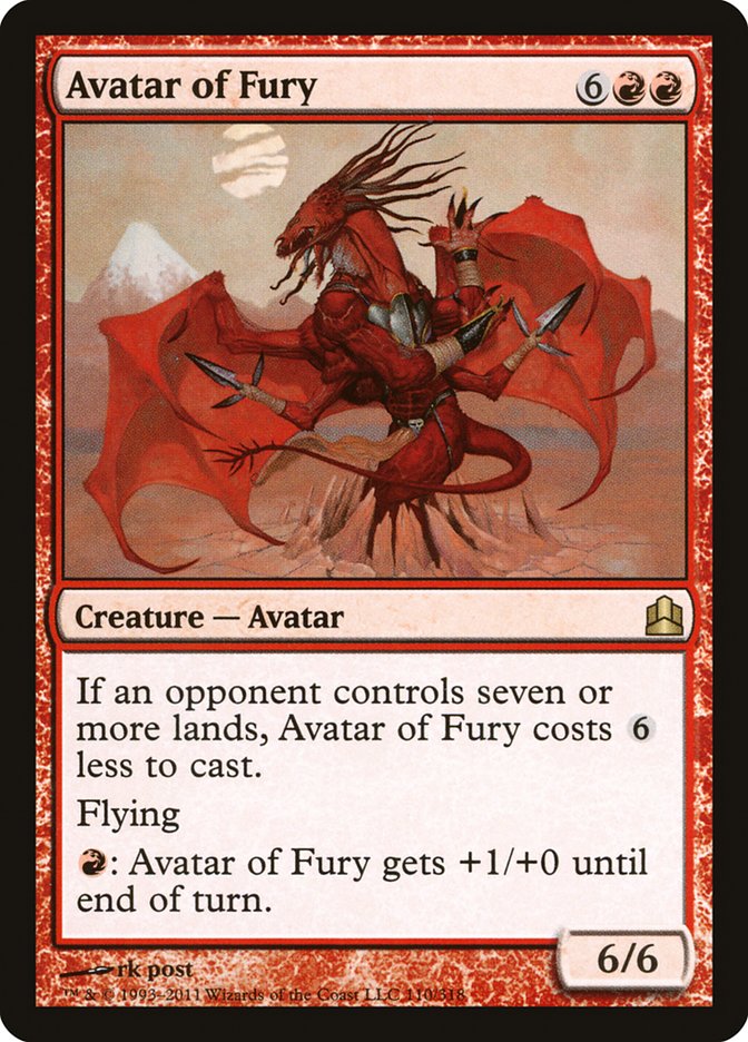 Avatar of Fury [Commander 2011] | Game Grid - Logan