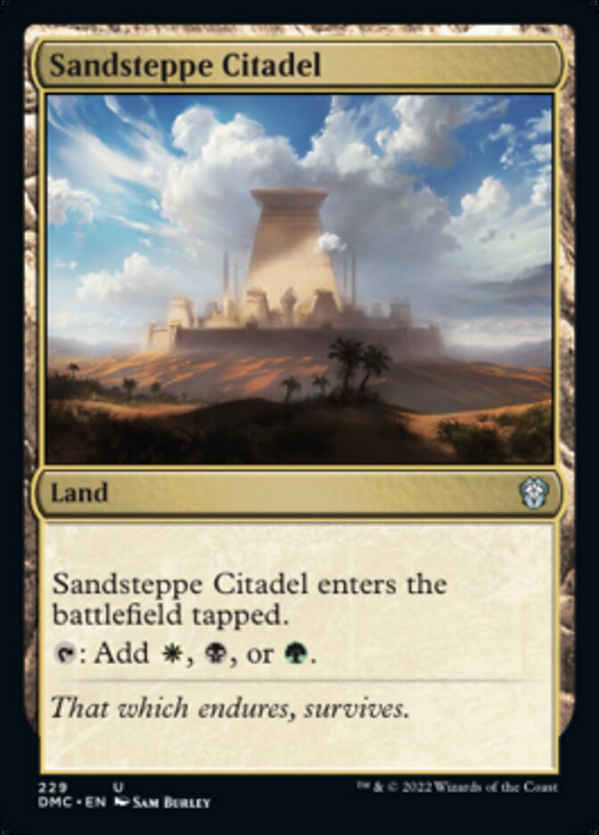 Sandsteppe Citadel [Dominaria United Commander] | Game Grid - Logan