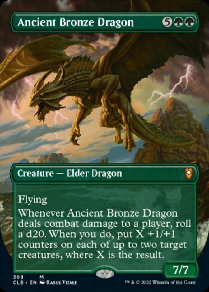 Ancient Bronze Dragon (Borderless Alternate Art) [Commander Legends: Battle for Baldur's Gate] | Game Grid - Logan