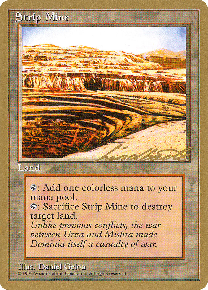 Strip Mine (Leon Lindback) [Pro Tour Collector Set] | Game Grid - Logan