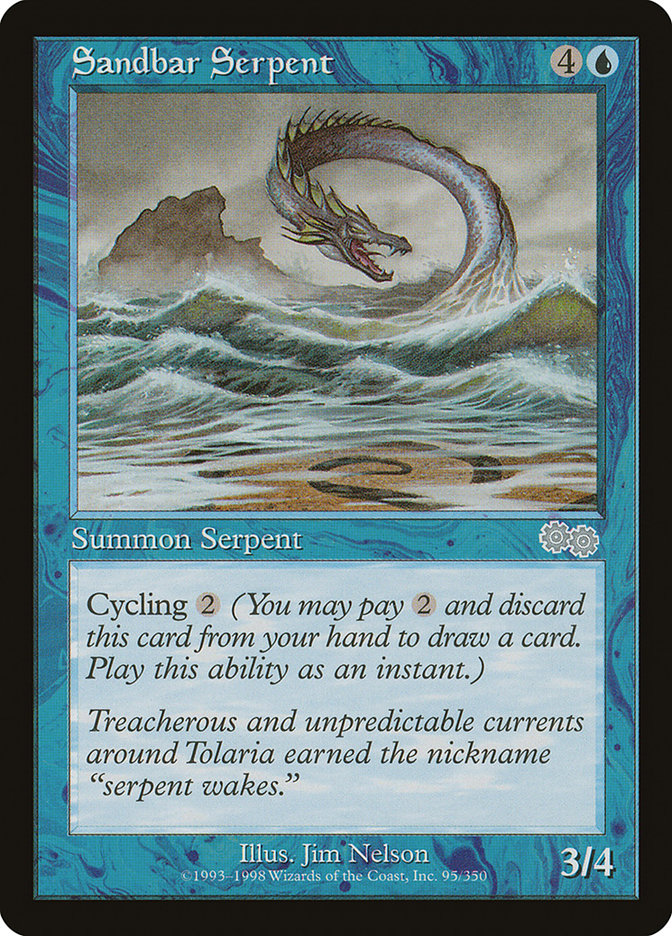 Sandbar Serpent [Urza's Saga] | Game Grid - Logan