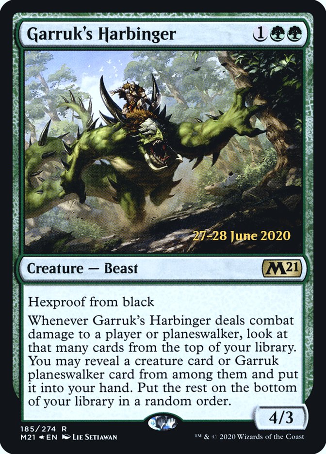 Garruk's Harbinger [Core Set 2021 Prerelease Promos] | Game Grid - Logan