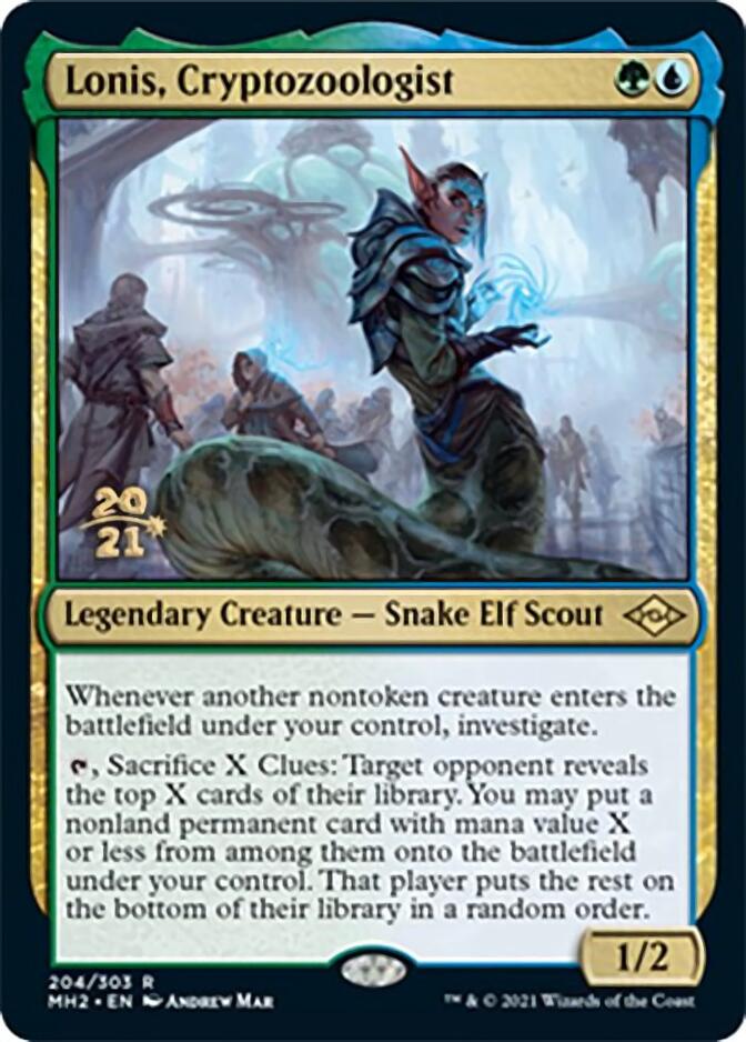 Lonis, Cryptozoologist [Modern Horizons 2 Prerelease Promos] | Game Grid - Logan