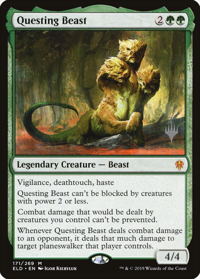 Questing Beast (Promo Pack) [Throne of Eldraine Promos] | Game Grid - Logan