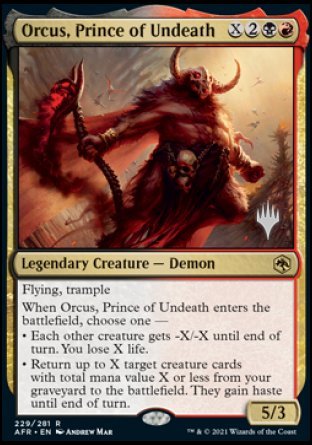 Orcus, Prince of Undeath (Promo Pack) [Dungeons & Dragons: Adventures in the Forgotten Realms Promos] | Game Grid - Logan