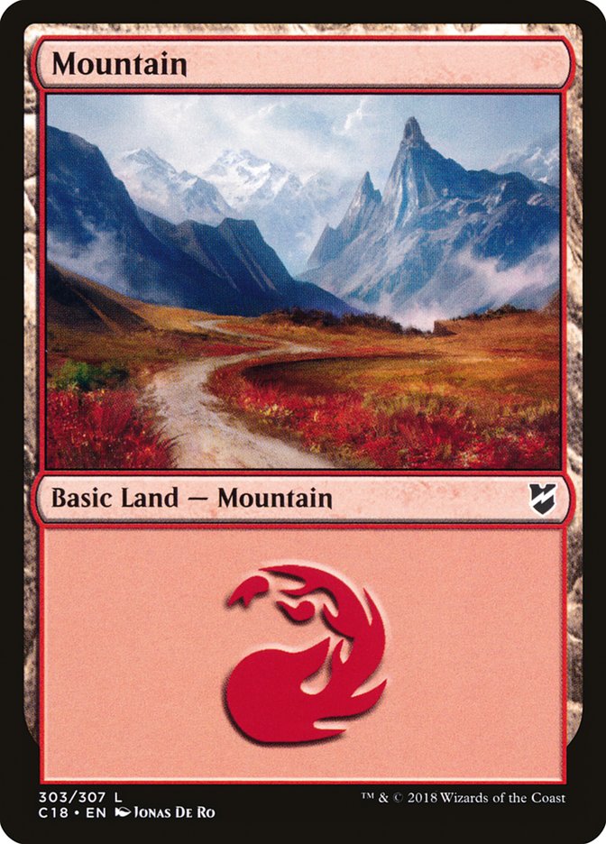 Mountain (303) [Commander 2018] | Game Grid - Logan