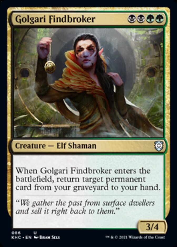 Golgari Findbroker [Kaldheim Commander] | Game Grid - Logan