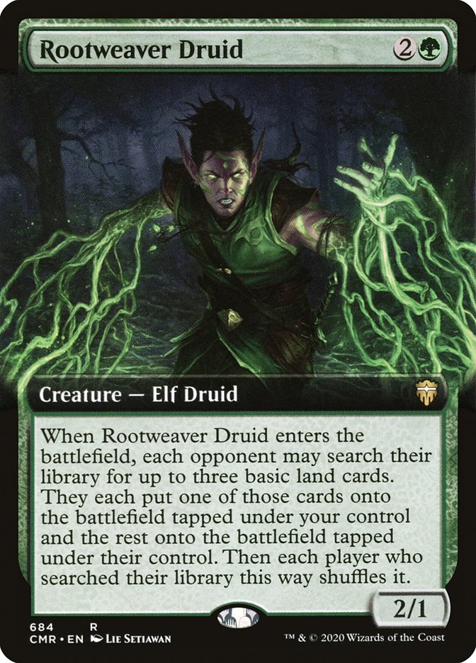 Rootweaver Druid (Extended Art) [Commander Legends] | Game Grid - Logan