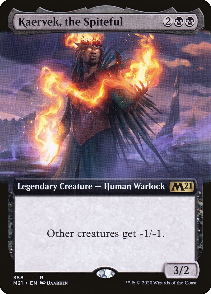 Kaervek, the Spiteful (Extended Art) [Core Set 2021] | Game Grid - Logan