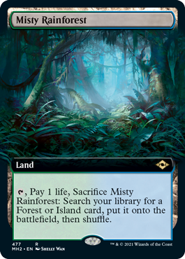 Misty Rainforest (Extended Art) [Modern Horizons 2] | Game Grid - Logan