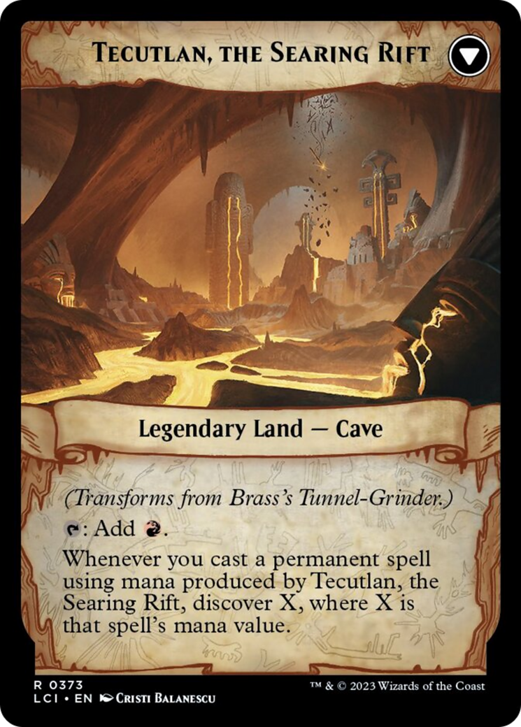 Brass's Tunnel-Grinder // Tecutlan, The Searing Rift [The Lost Caverns of Ixalan] | Game Grid - Logan