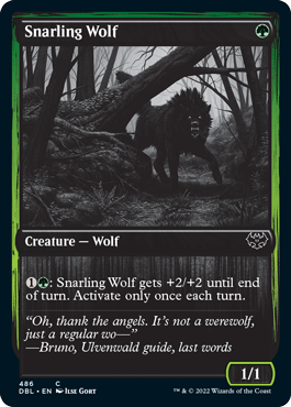 Snarling Wolf (486) [Innistrad: Double Feature] | Game Grid - Logan