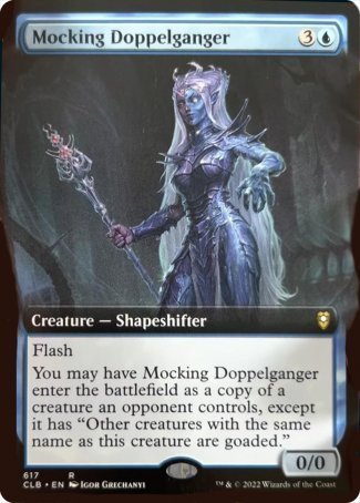 Mocking Doppelganger (Extended Art) [Commander Legends: Battle for Baldur's Gate] | Game Grid - Logan