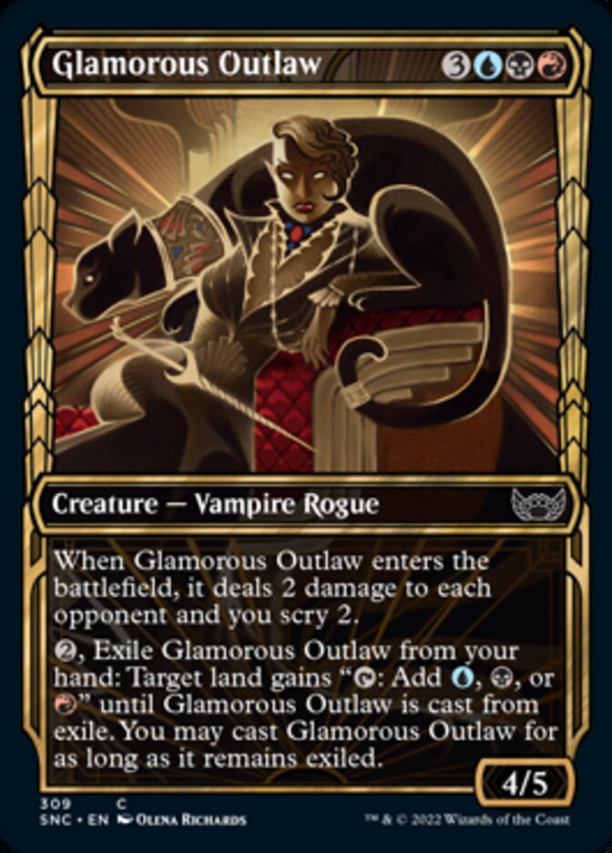 Glamorous Outlaw (Showcase Golden Age) [Streets of New Capenna] | Game Grid - Logan