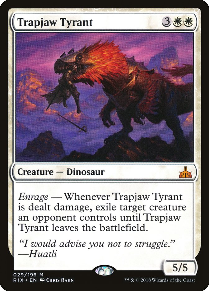 Trapjaw Tyrant [Rivals of Ixalan] | Game Grid - Logan