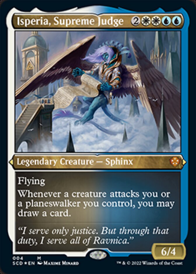 Isperia, Supreme Judge (Foil Etched) [Starter Commander Decks] | Game Grid - Logan
