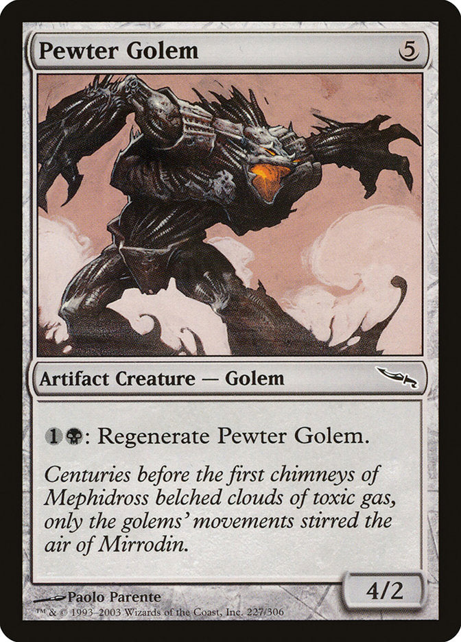 Pewter Golem [Mirrodin] | Game Grid - Logan