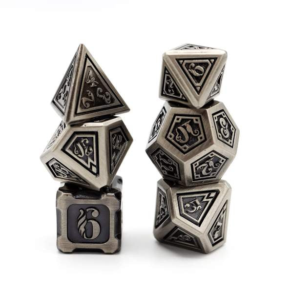 Alchemist Metals RPG Dice Set: Iron | Game Grid - Logan