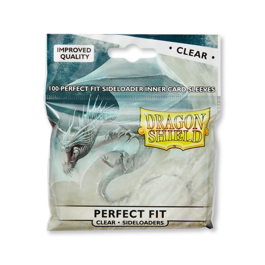 Dragon Shield Perfect Fit Sleeves: Clear Sideloader (100ct) | Game Grid - Logan