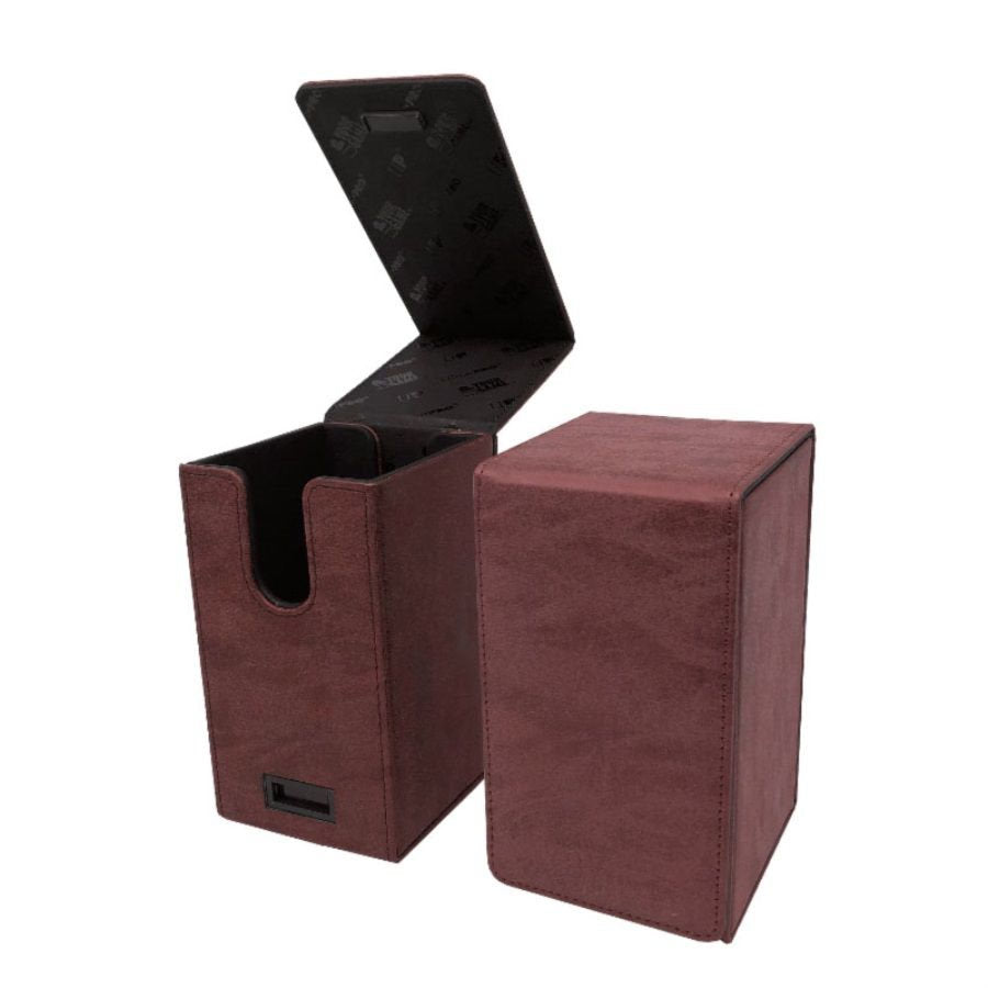 UltraPro Alcove Tower Suede Deck Box - Ruby | Game Grid - Logan