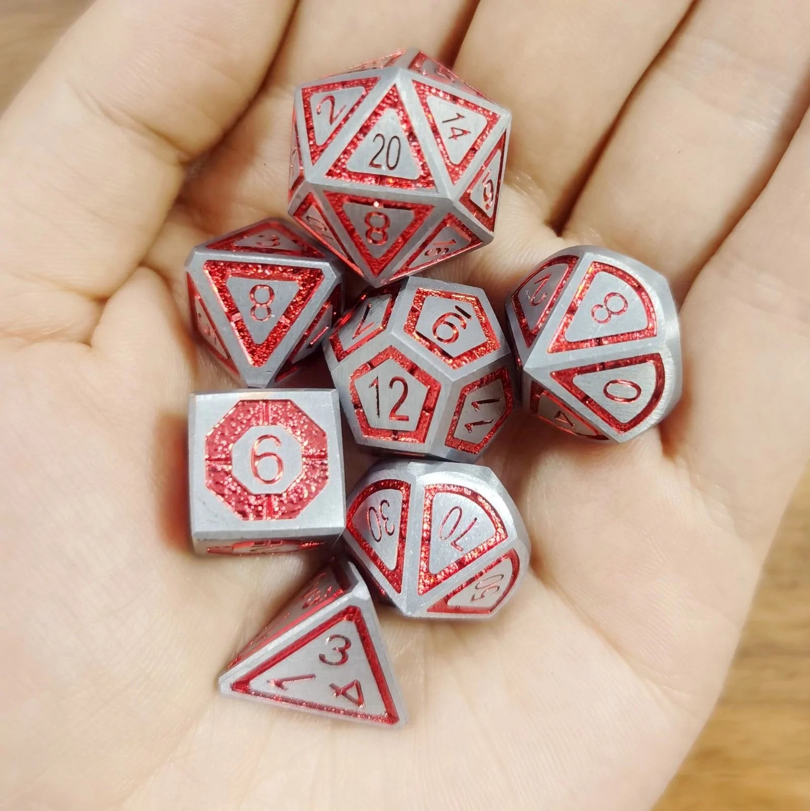 Leyline Metal Dice: Iron and Ruby | Game Grid - Logan