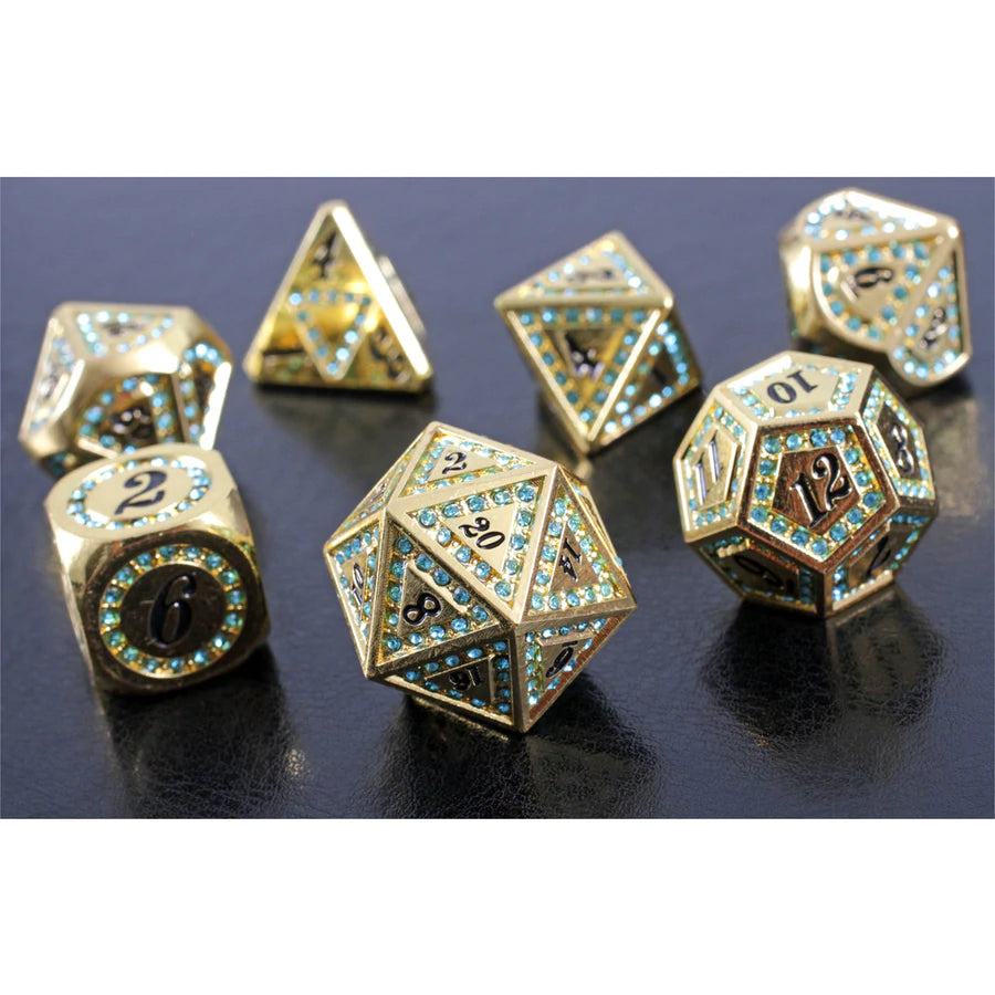 Bejeweled Treasure RPG Metal Dice Set | Game Grid - Logan