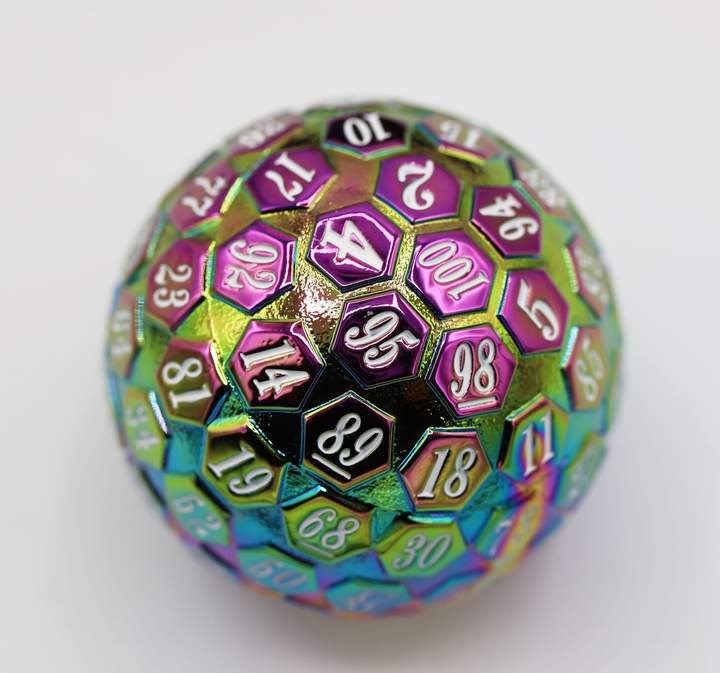 45mm Metal D100 - Burnt Opal | Game Grid - Logan