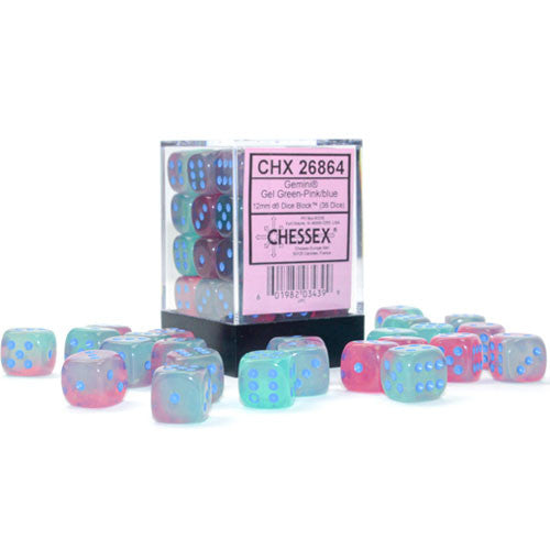 Chessex D6 Brick - Opaque (36 Count) | Game Grid - Logan