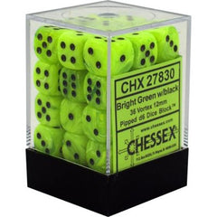 Chessex D6 Brick - Ghostly Glow (36 Count) | Game Grid - Logan