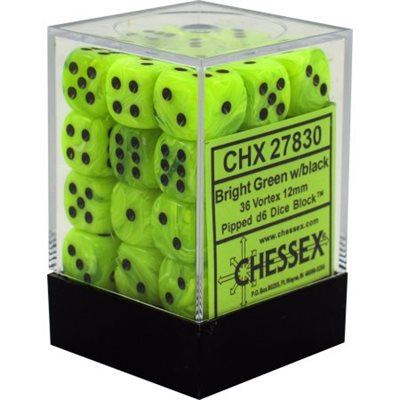 Chessex D6 Brick - Opaque (36 Count) | Game Grid - Logan