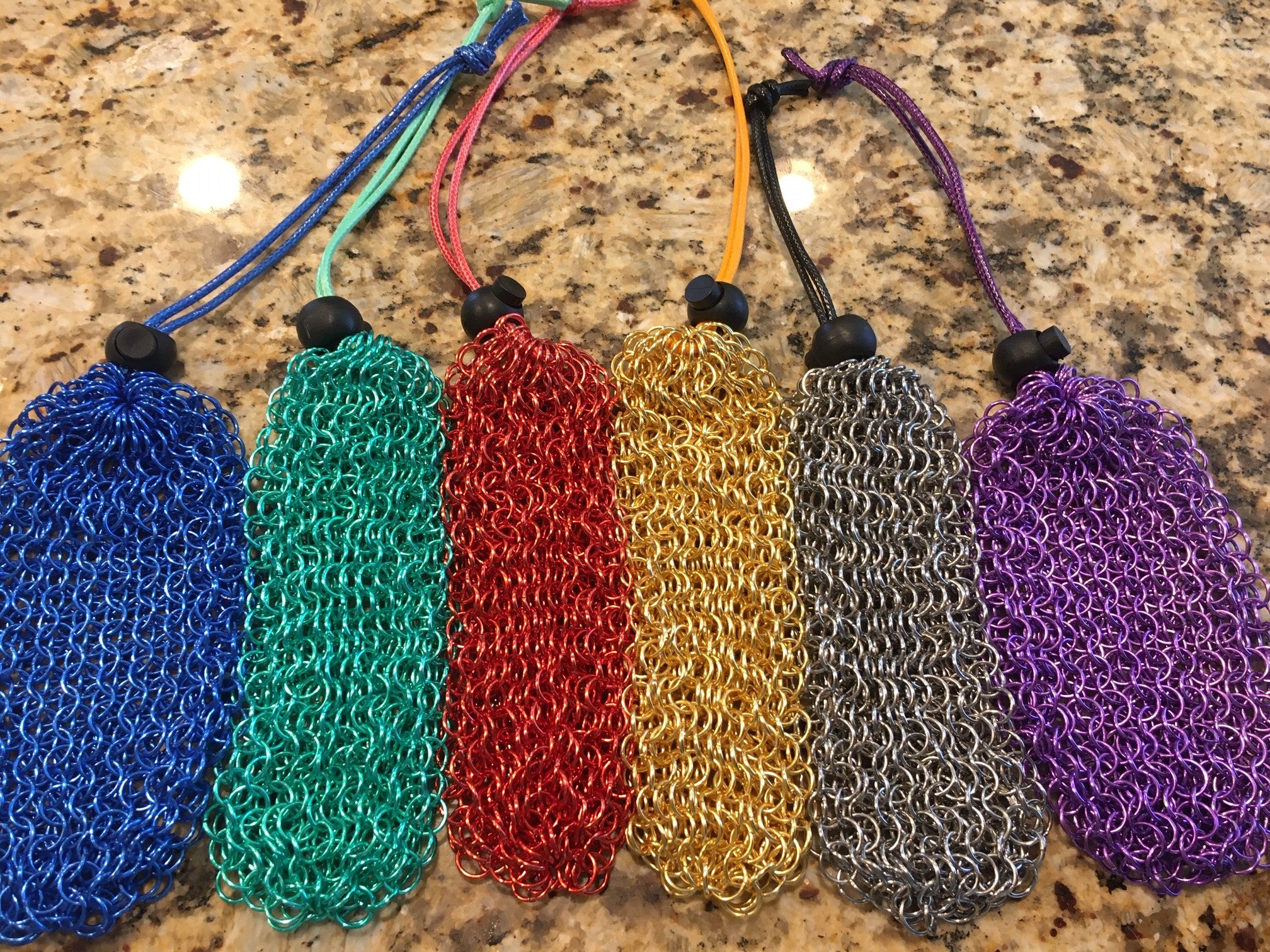 Chainmail Dice Bag - Blue | Game Grid - Logan