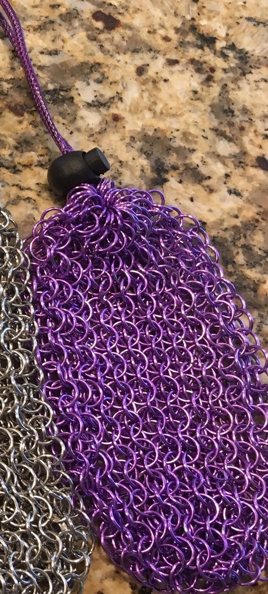 Chainmail Dice Bag - Purple | Game Grid - Logan