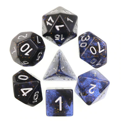 Clear Night Sky RPG Dice Set | Game Grid - Logan
