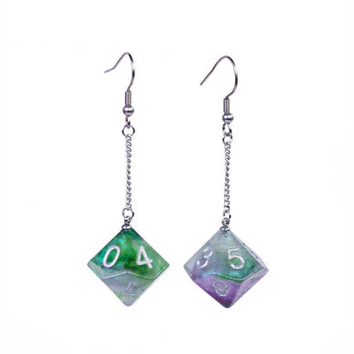 D10 Galaxy Earrings | Game Grid - Logan