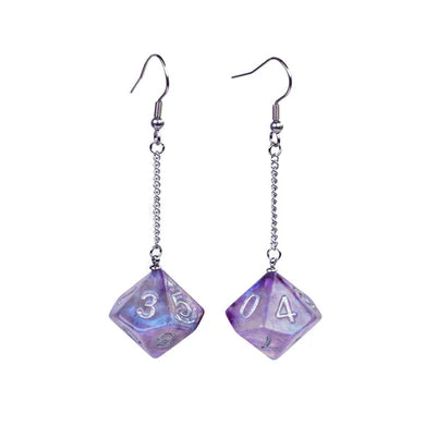 D10 Galaxy Earrings | Game Grid - Logan