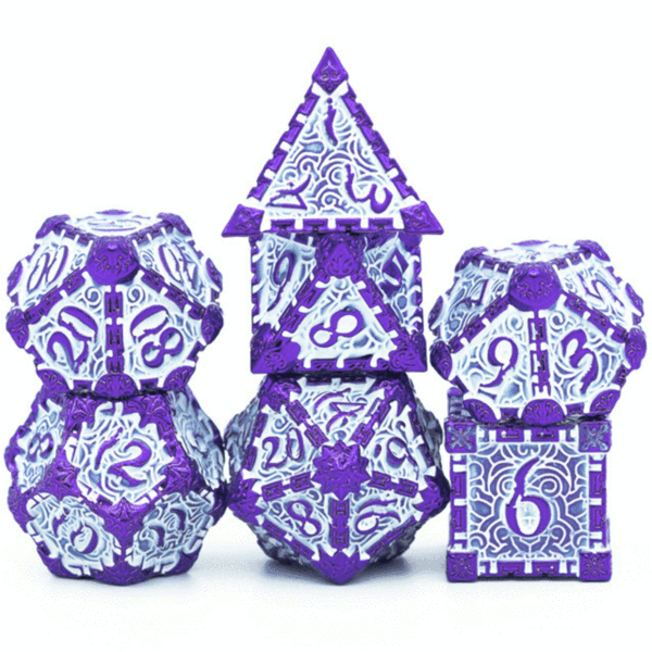 Dagger of Venom: Purple RPG Metal Dice Set | Game Grid - Logan