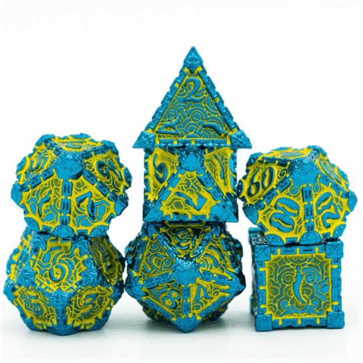 Dagger of Venom: Yellow RPG Metal Dice Set | Game Grid - Logan