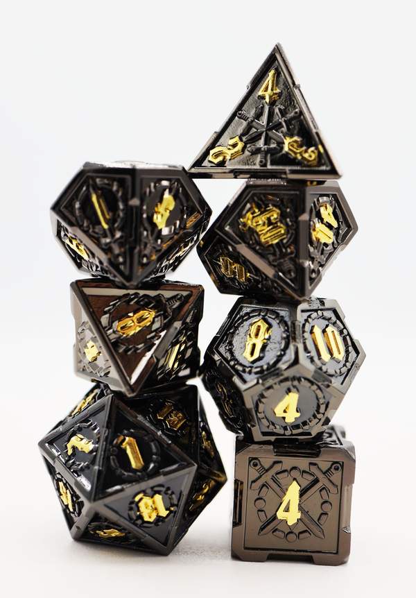 Demonic Sword RPG Metal Dice Set | Game Grid - Logan