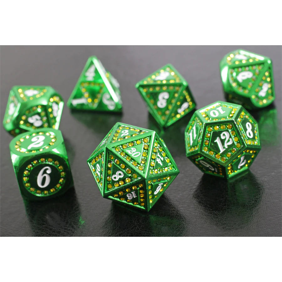 Emerald Lust RPG Metal Dice Set | Game Grid - Logan