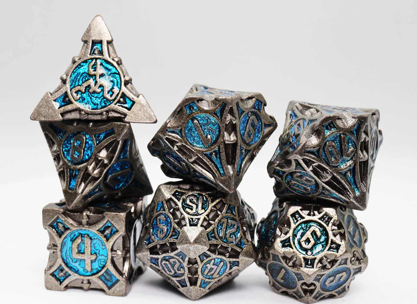 CYBERNETIC ARROW RPG METAL DICE SET | Game Grid - Logan