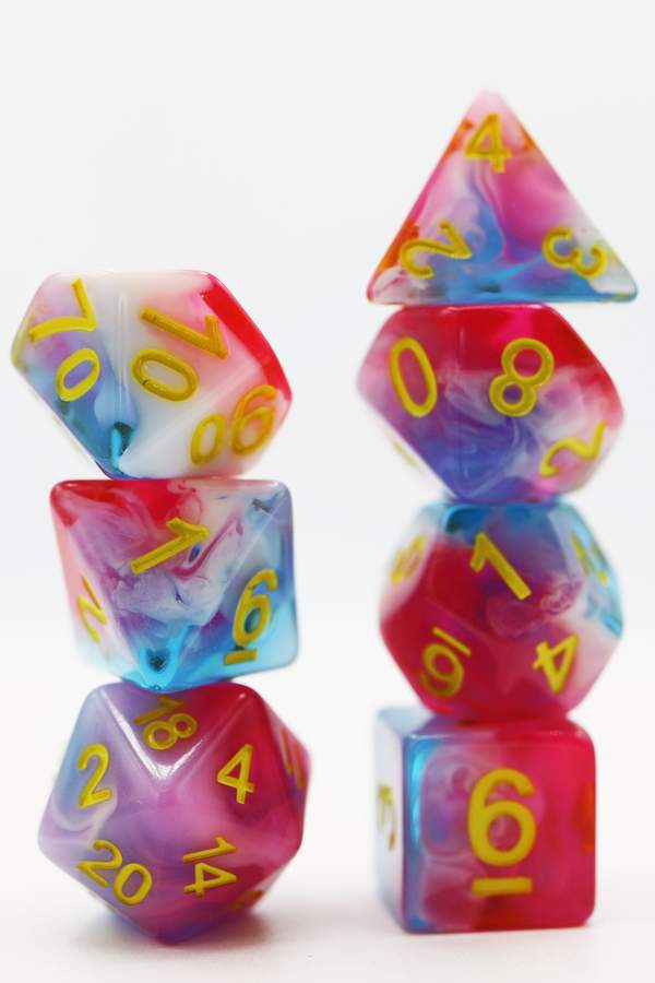 Glacier Rose RPG Dice Set | Game Grid - Logan