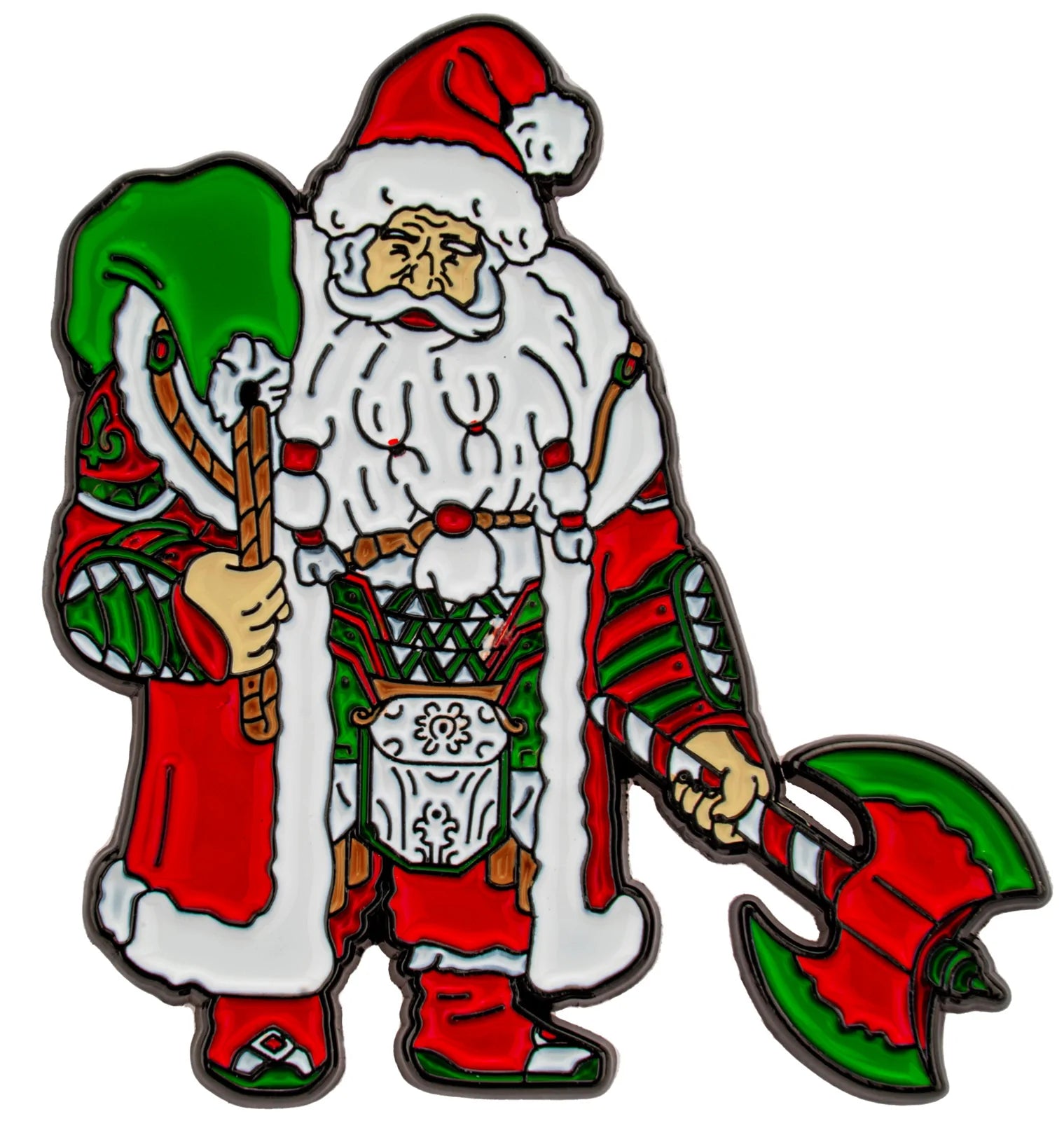 Enamel Pin: Battle Santa | Game Grid - Logan