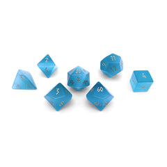 Gemstone Dice: Seafoam Green Cat's Eye | Game Grid - Logan