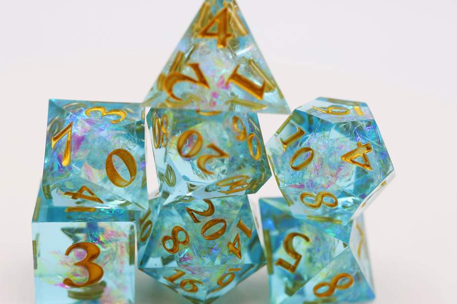 Sharp Edge Icy Pond RPG Dice Set | Game Grid - Logan