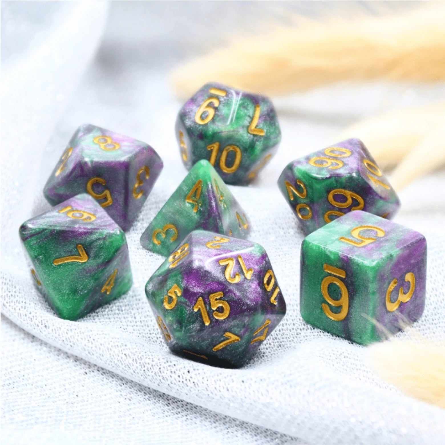 King Cake RPG Dice Set | Game Grid - Logan